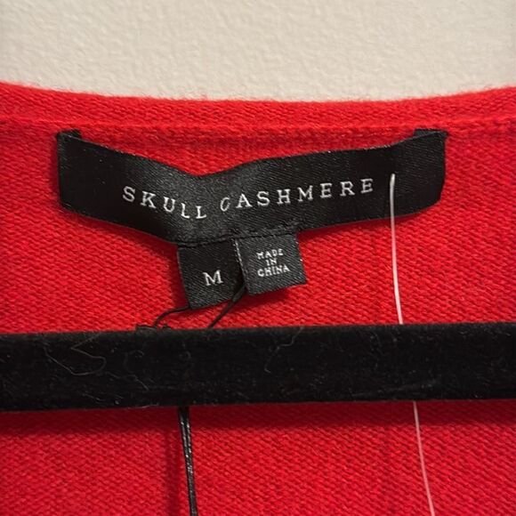 Red Skull Cashmere Slashed Sleeve sweater C49 - Picture 7 of 8